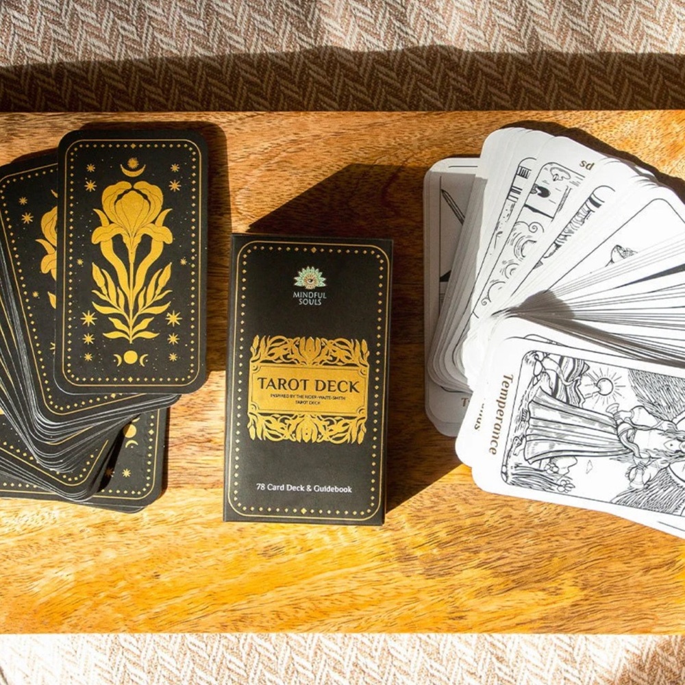 New, Sealed Tarot Card Deck by Mindful Souls. Tarot 101 Guidebook Included.
